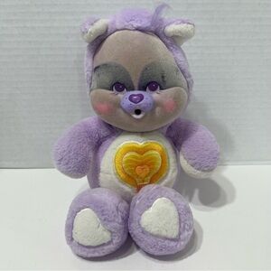 CARE BEARS vintage cousin Bright heart Raccoon cub plush stuffed animal 80’s